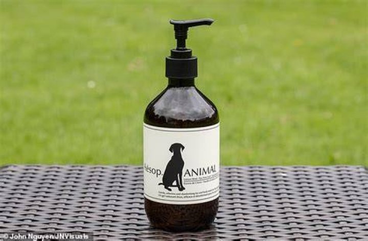 Antonia said&nbsp;Aesop Animal (pictured) has a rich lather that left Herbie's fur superbly soft